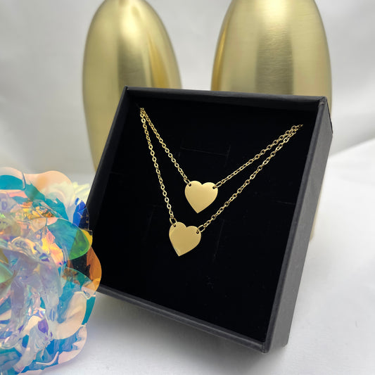 Love Heart Layered Necklace