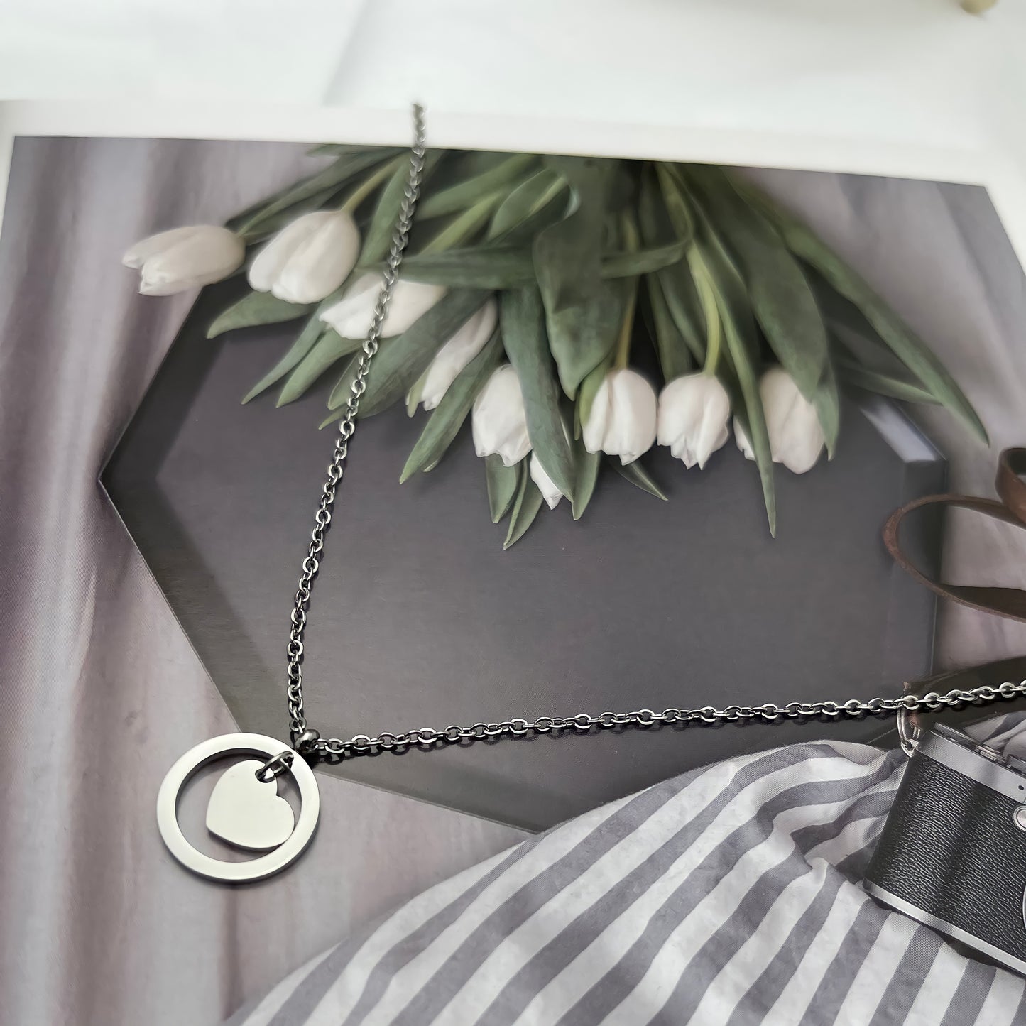 Love Heart Encircled Necklace