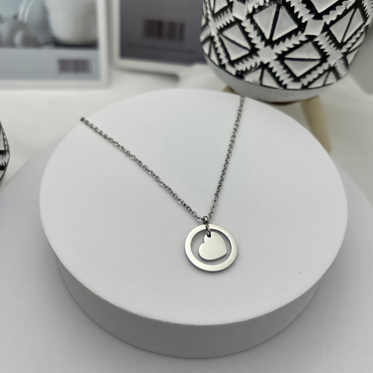 Love Heart Encircled Necklace