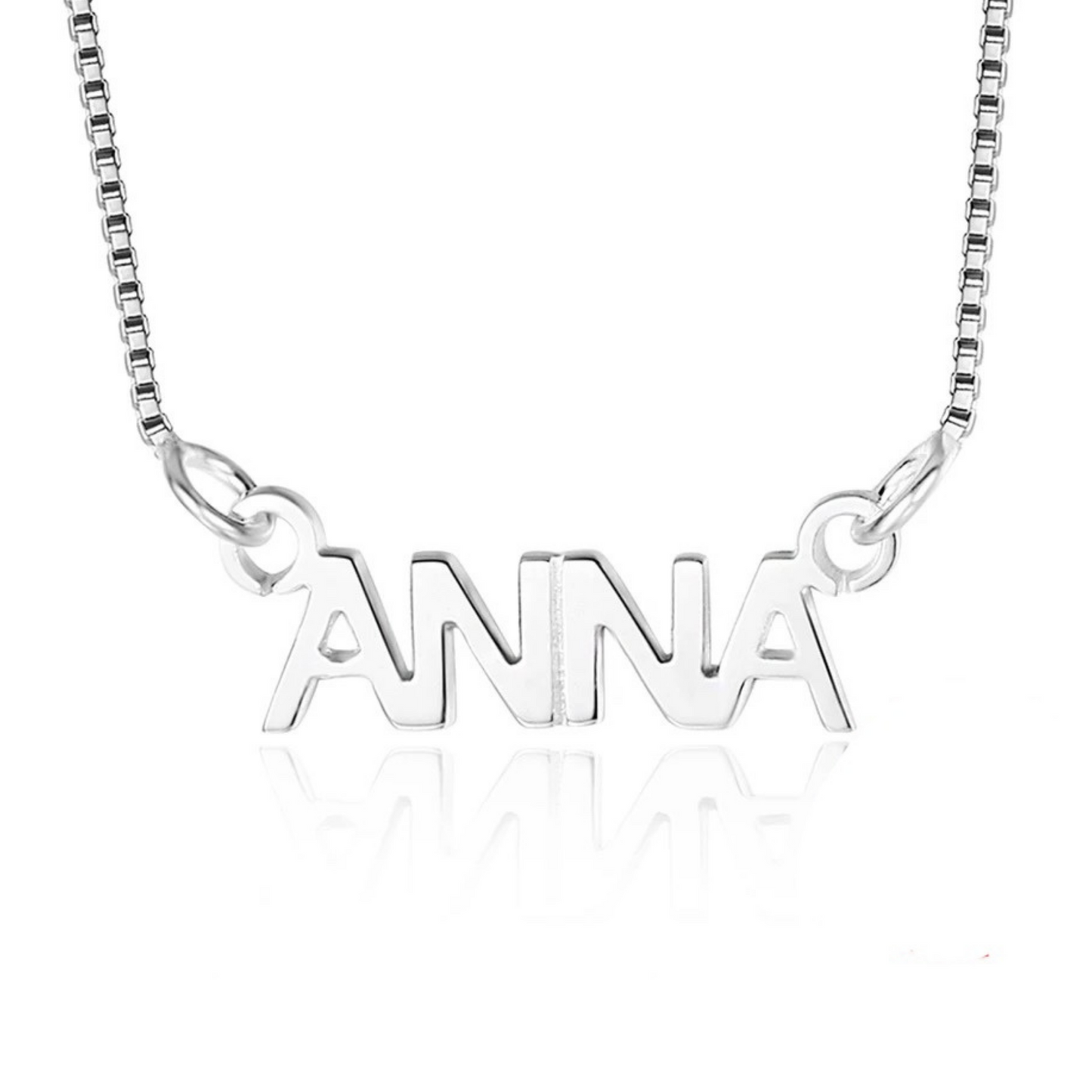 Custom Personalised Sterling Silver Nameplate Necklace