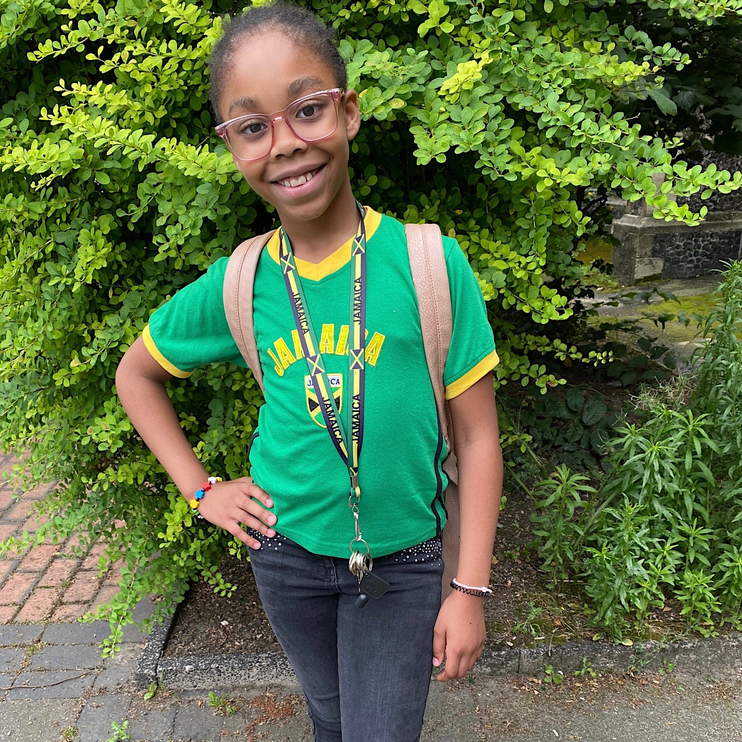 Jamaican Flag Lanyard