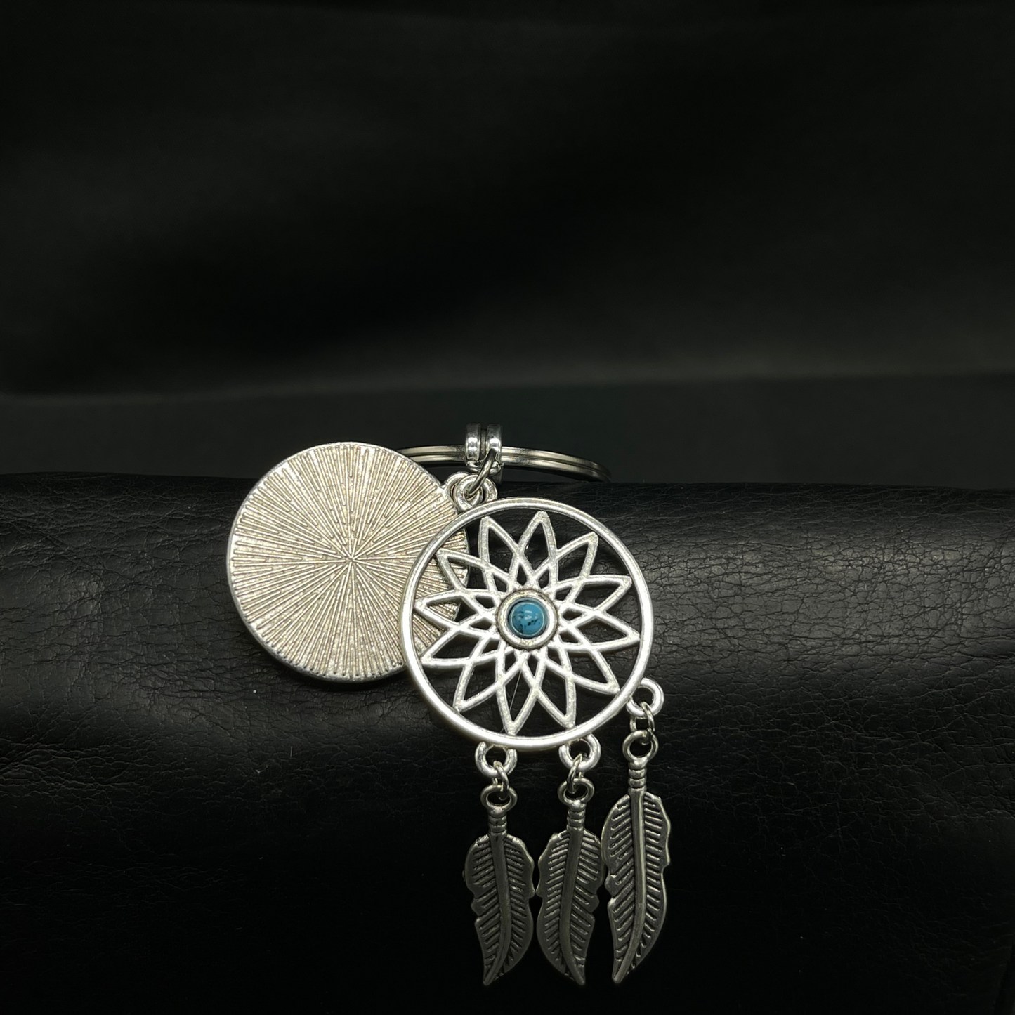 Custom Handmade Cabochon Dreamcatcher Keyring