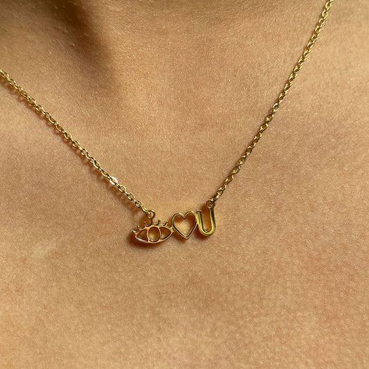 I Love You Rebus Necklace