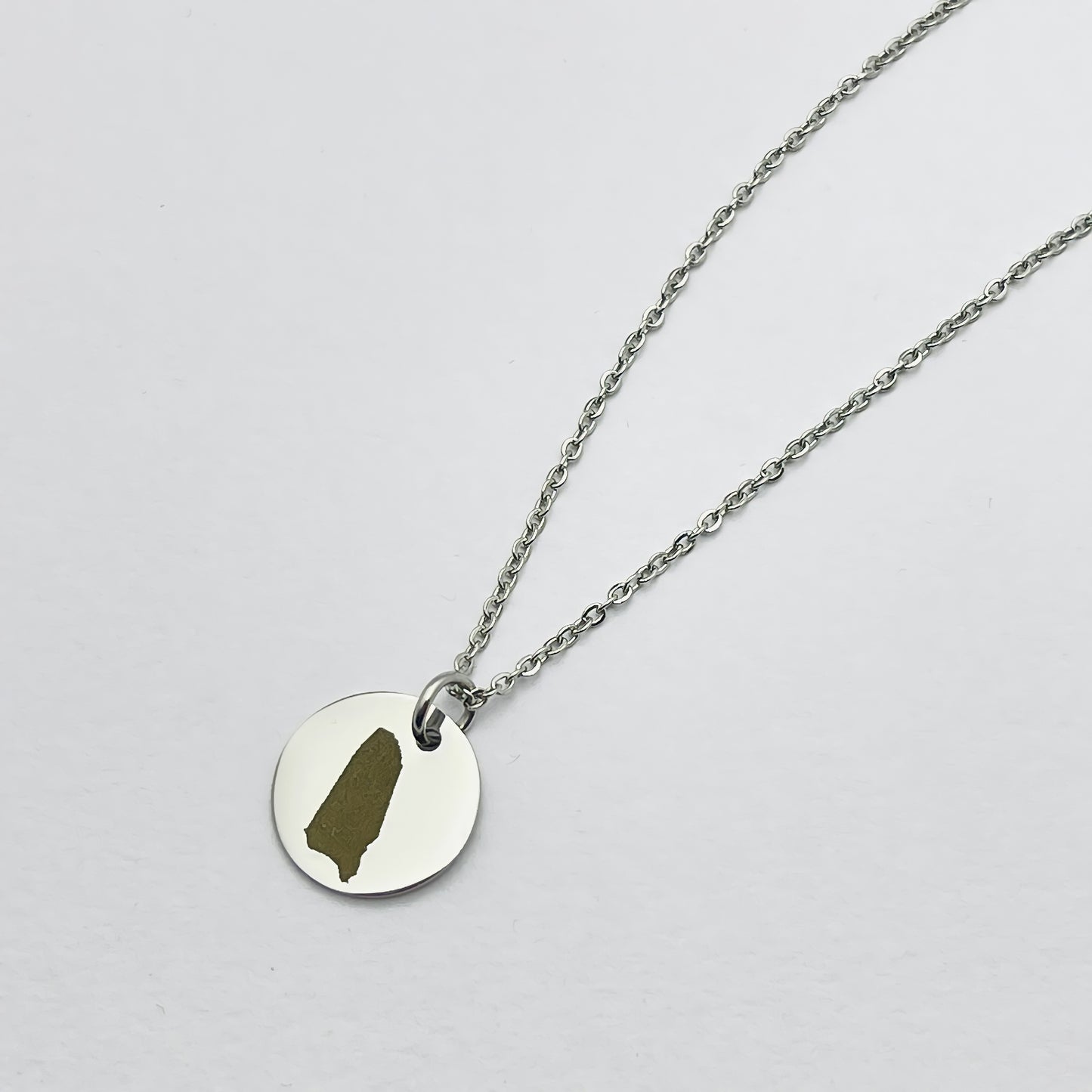 Custom Personalised Coin Disc Necklace