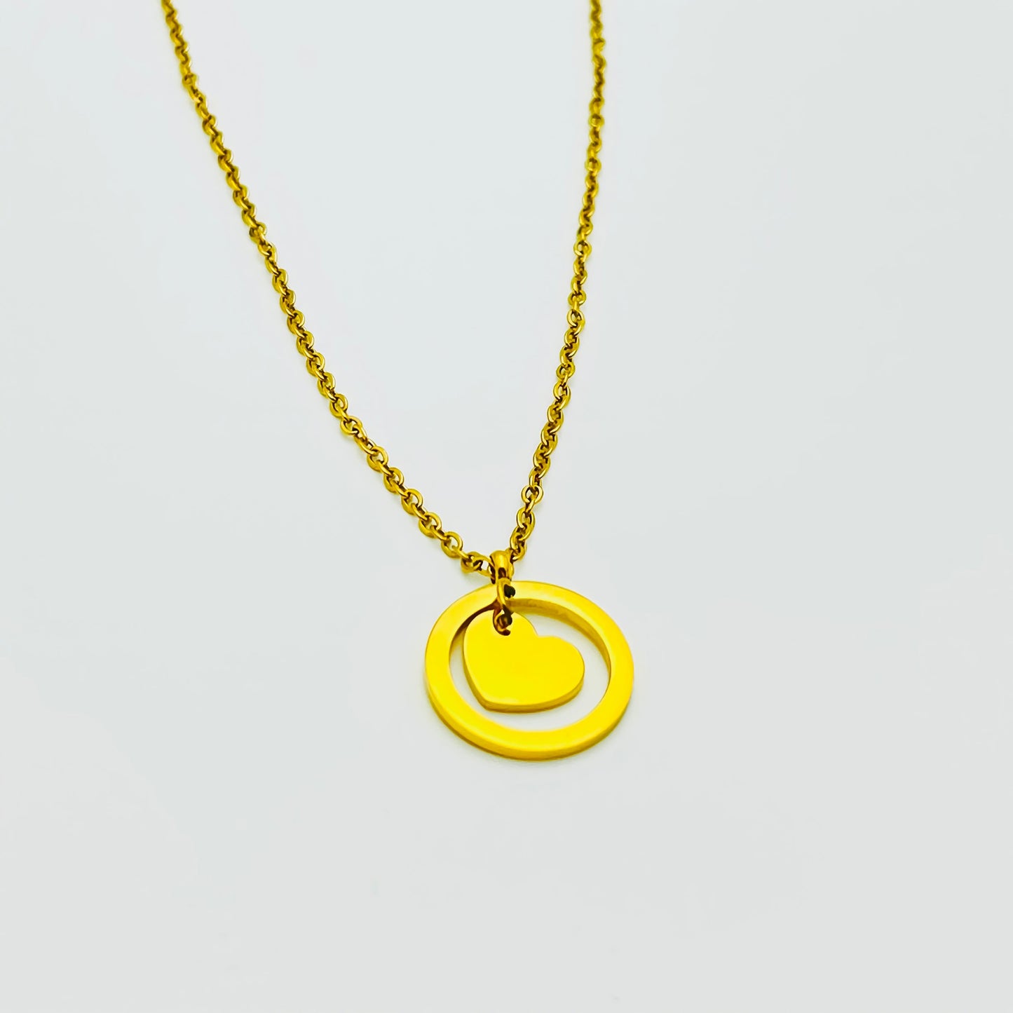 Love Heart Encircled Necklace