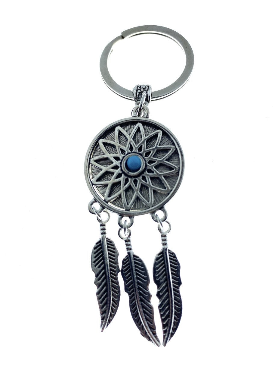 Cultural Afro Woman / Jamaica Handmade Dreamcatcher Keyring
