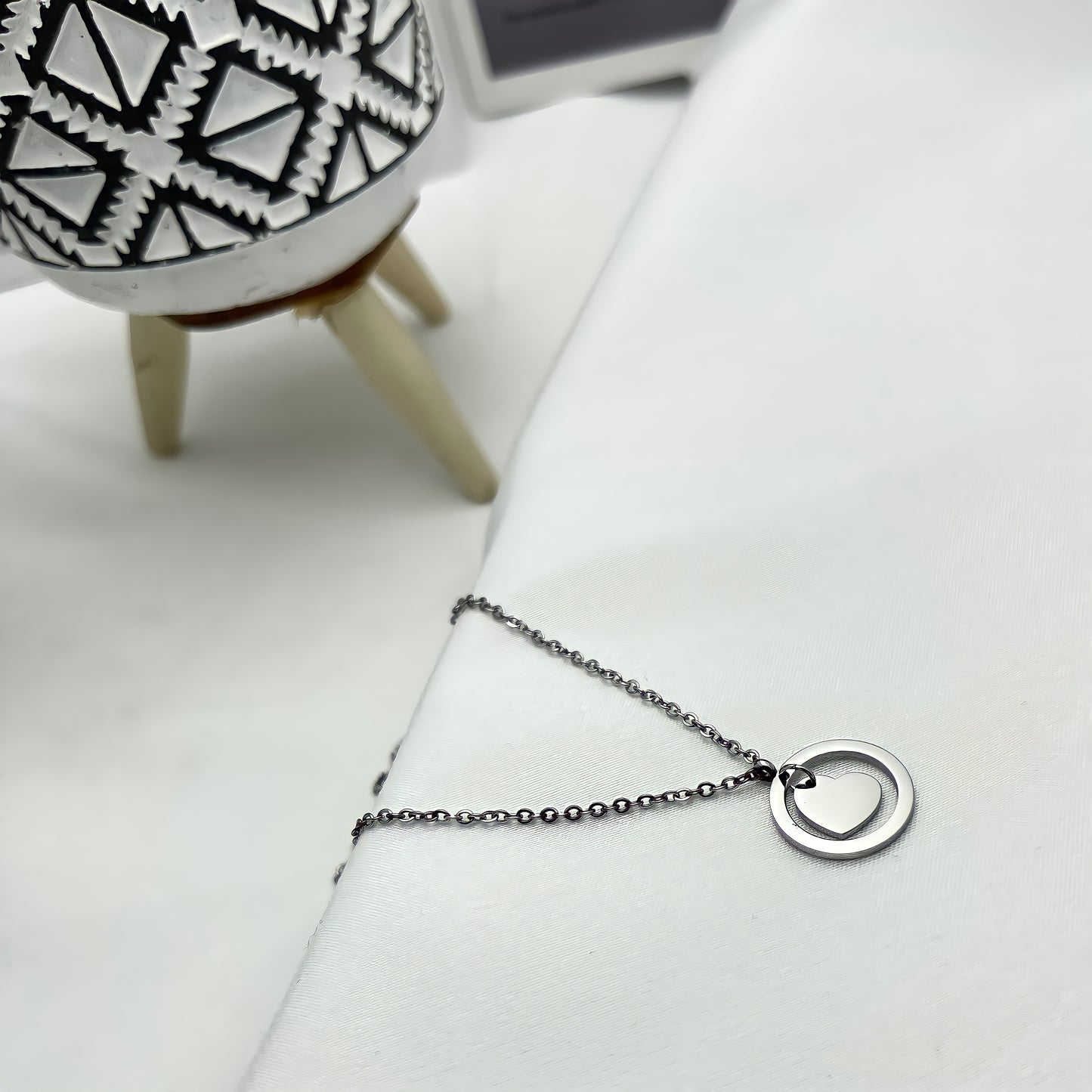 Love Heart Encircled Necklace