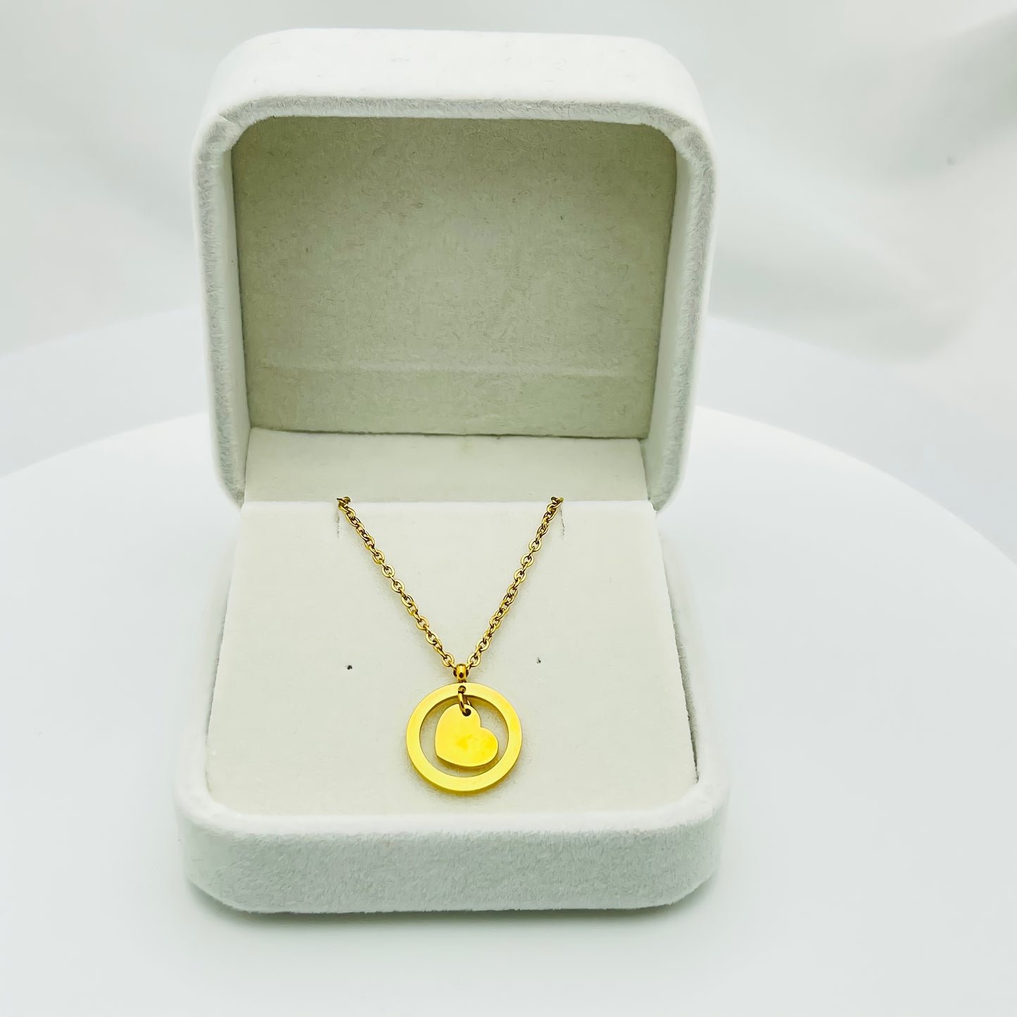 Gold Protected Heart Necklace