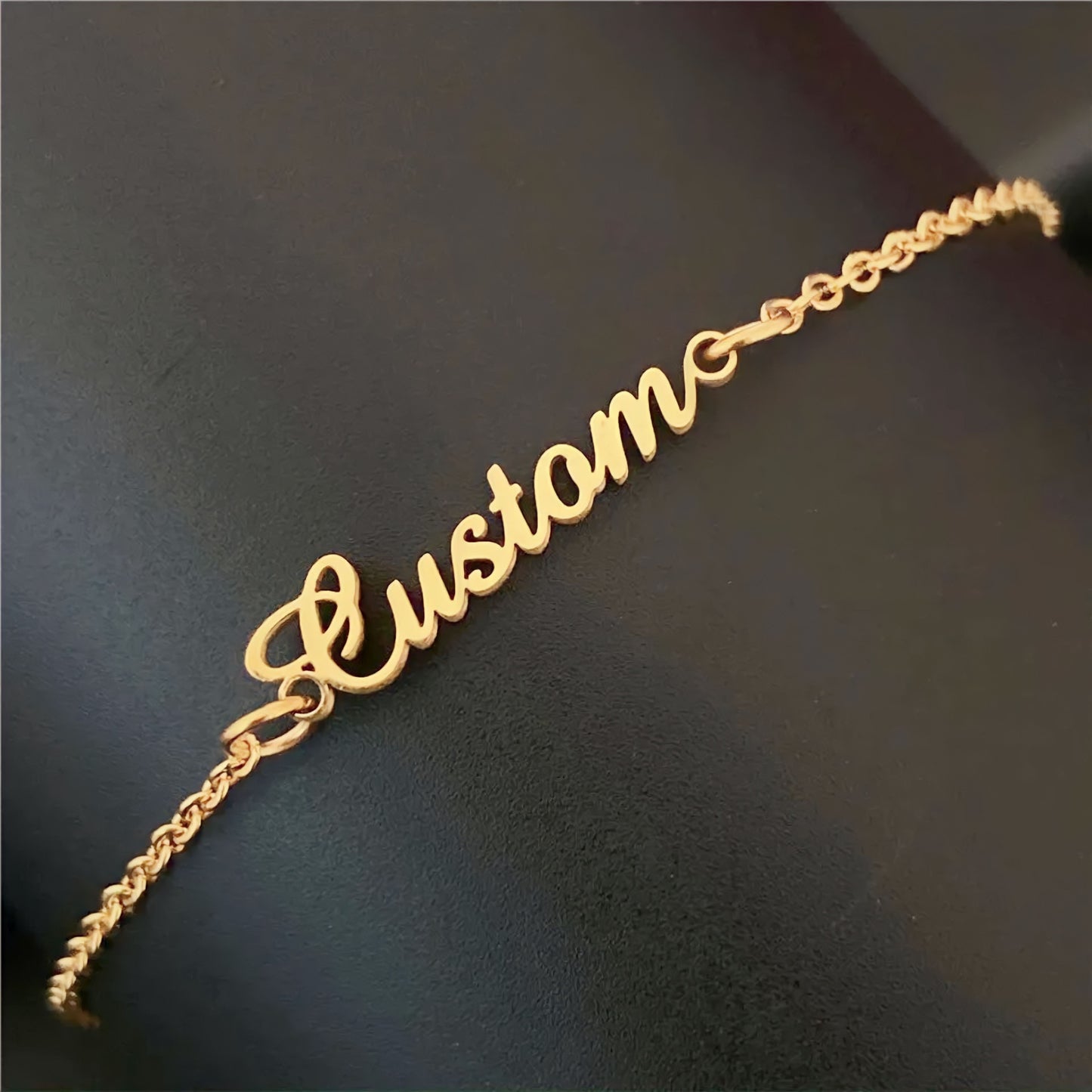 Personalised Gold Chain Anklet