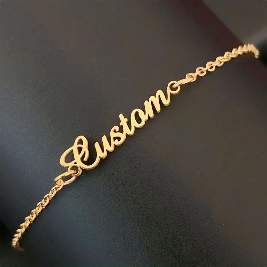 Custom Personalised Name Anklet