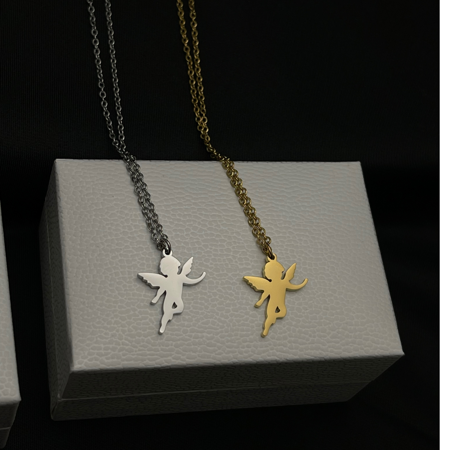 Cupid Angel Love Pendant Collier Necklace