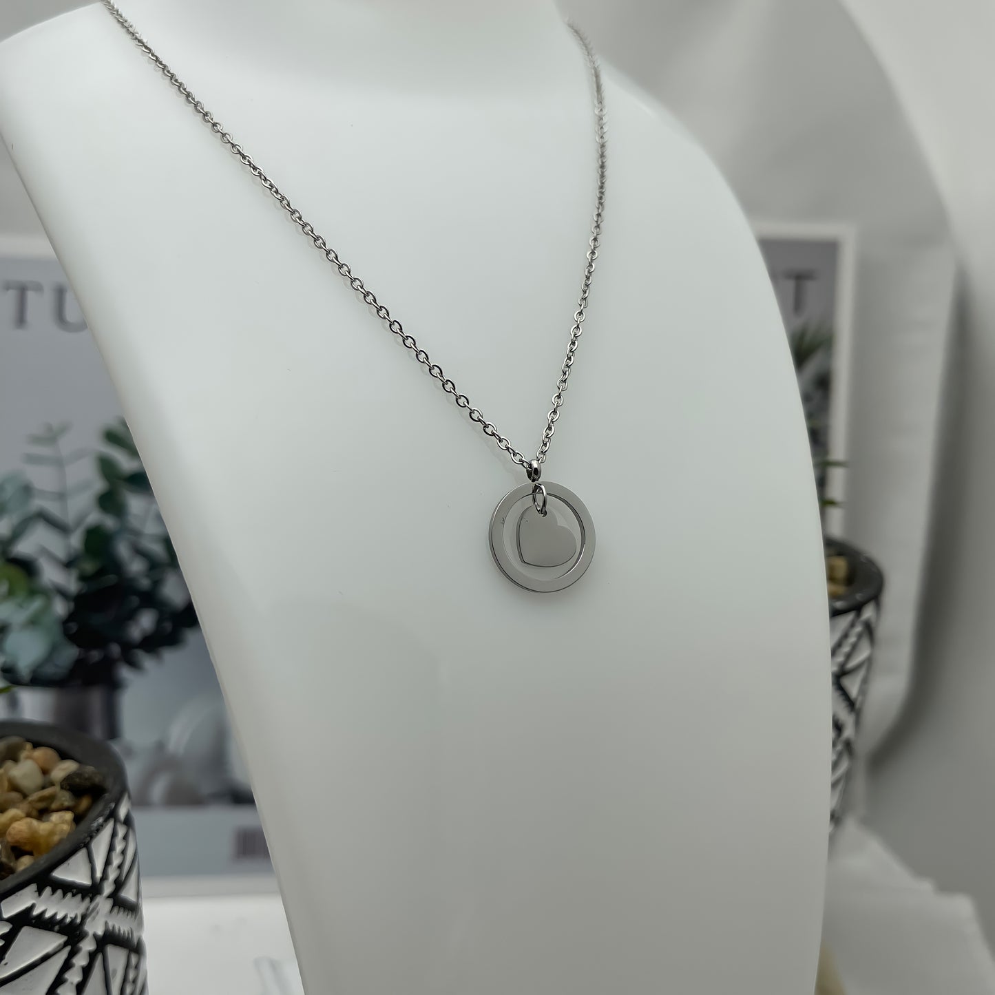 Love Heart Encircled Necklace