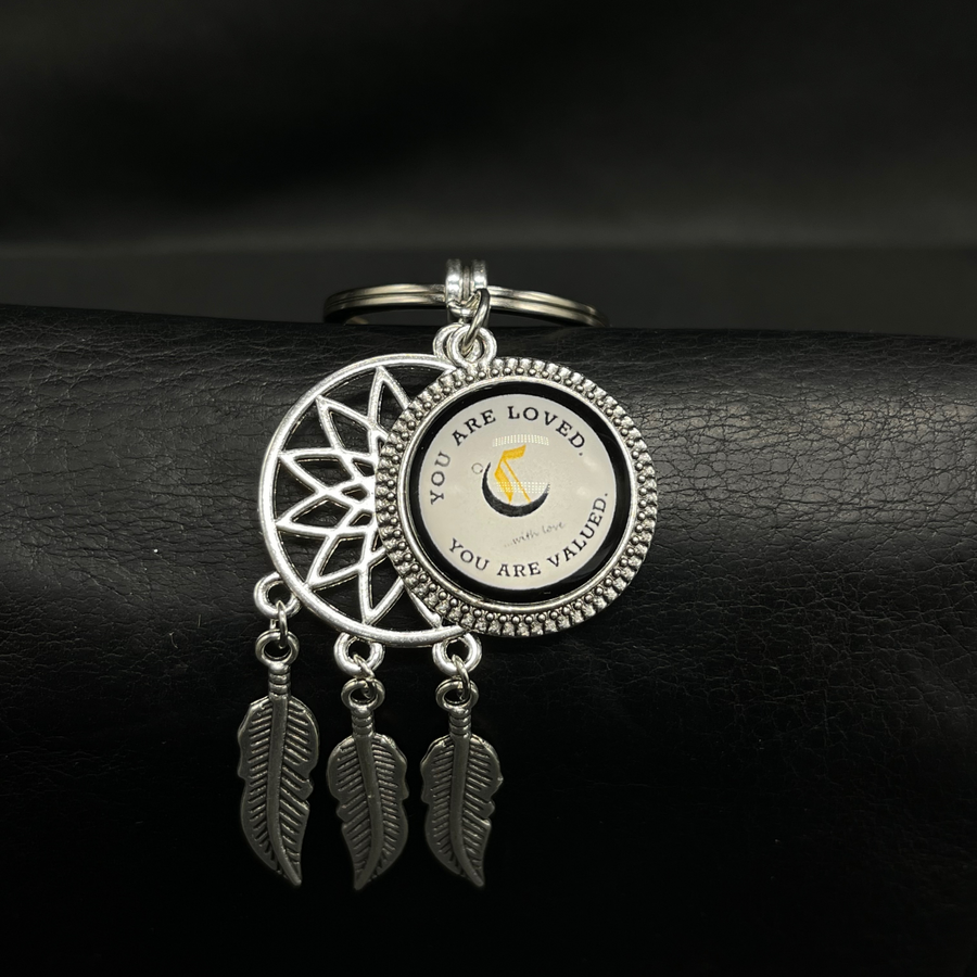 Custom Handmade Cabochon Dreamcatcher Keyring