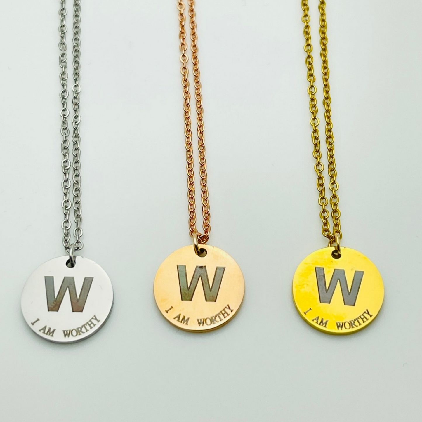 Custom Personalised Coin Disc Necklace