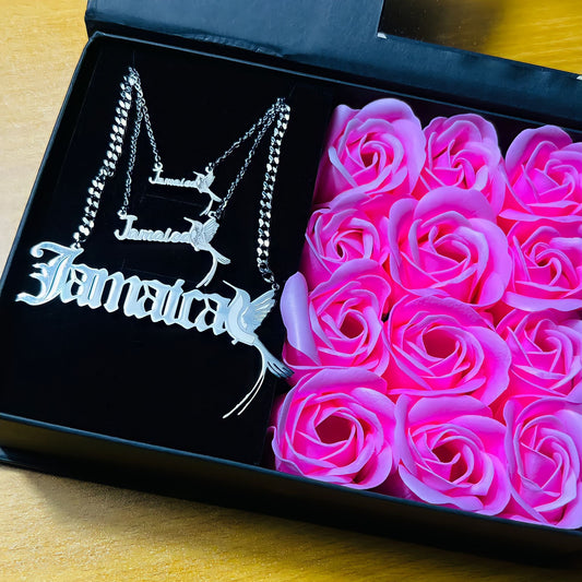 Custom Jamaican Hummingbird Necklace