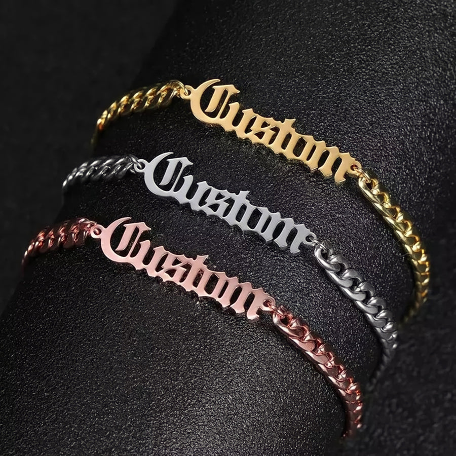 Custom Personalised Cuban Link Bracelet